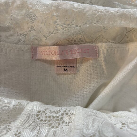 Victoria Secret Womens Size M White Lace Slip Dress Wedding night - Picture 7 of 8